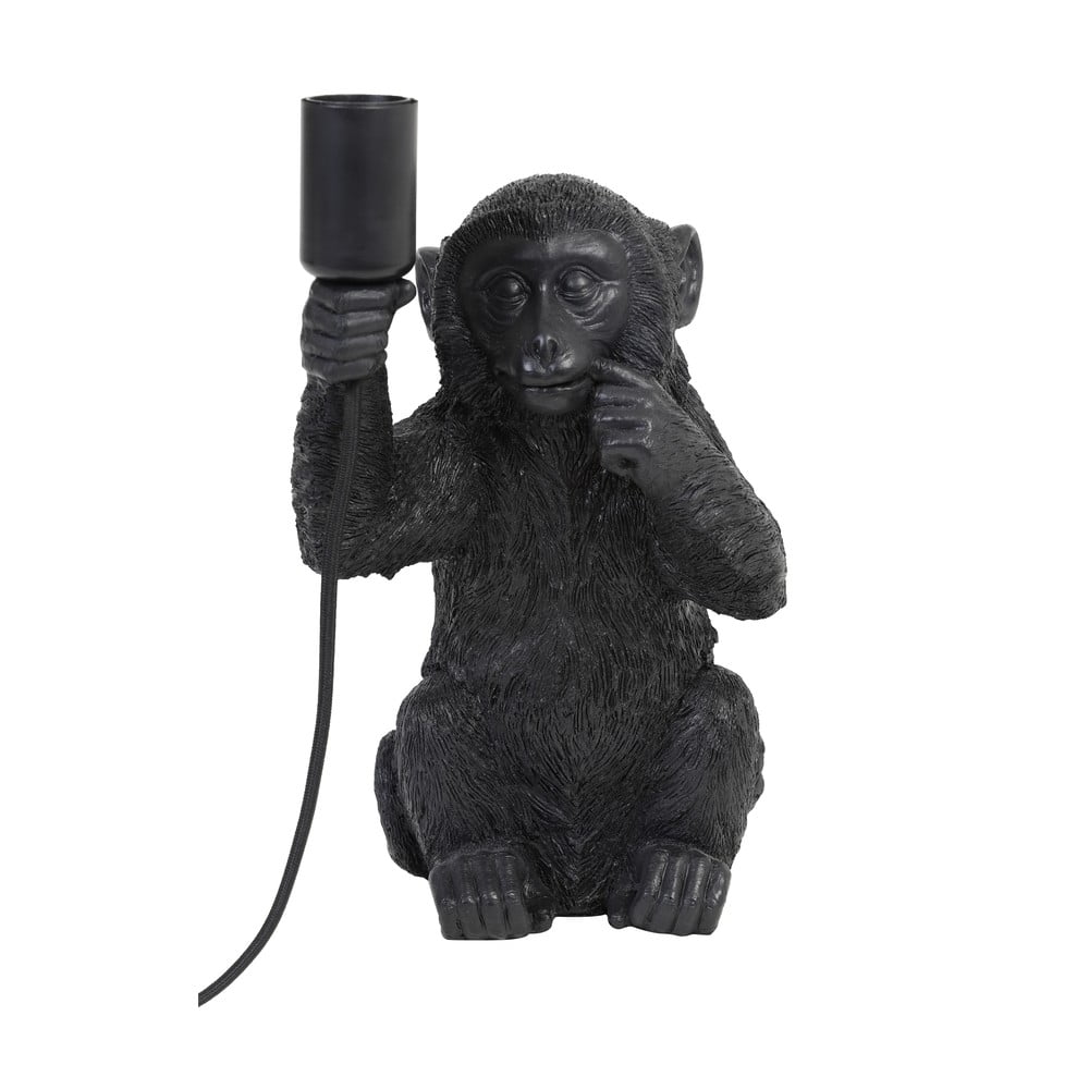 Čierna stolová lampa (výška 34 cm) Monkey - Light & Living