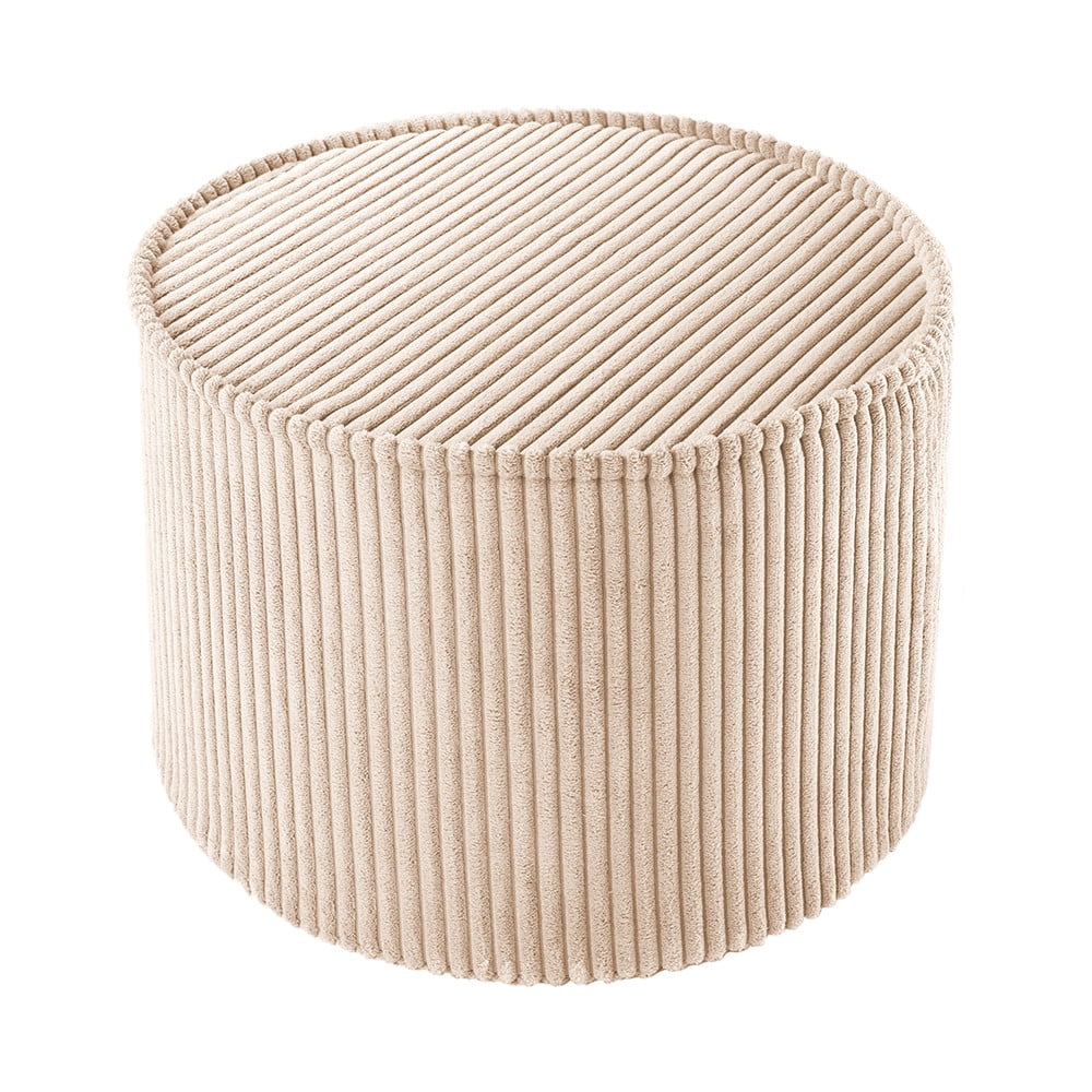 Svetlohnedý menčestrový detský puf – Wigiwama