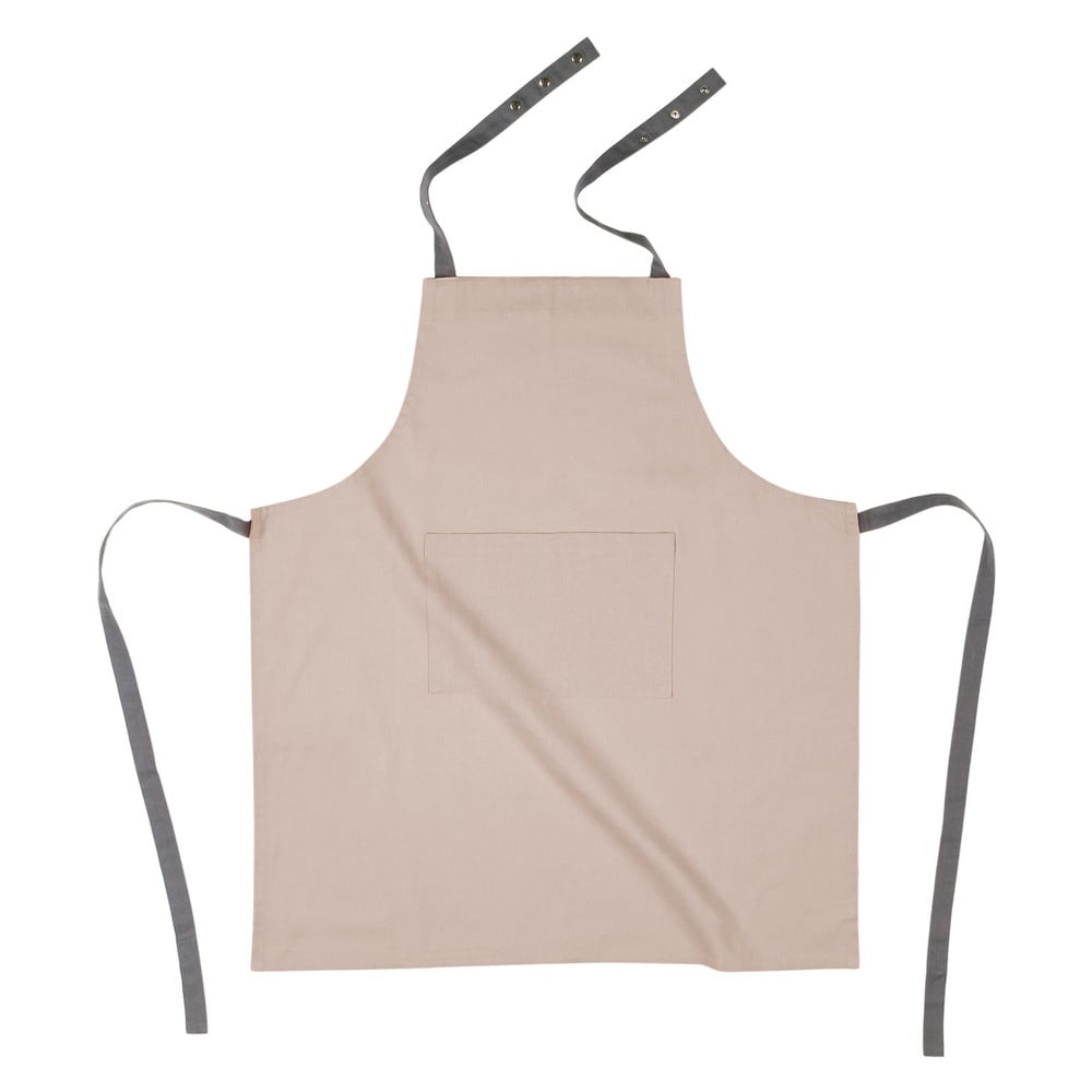 Béžová bavlnená kuchynská zástera Tiseco Home Studio