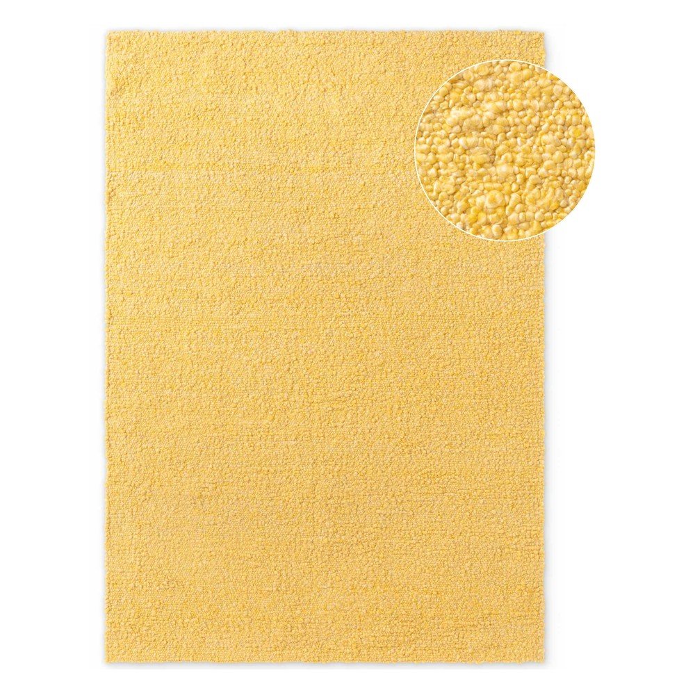 Žltý ručne tkaný koberec z materiálu buklé 160x230 cm Notting Hill Portobello – Ted Baker