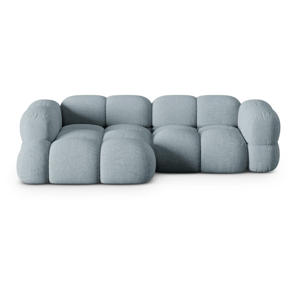 Svetlomodrá rohová pohovka (ľavý roh/s leňoškou) Loretto – Cosmopolitan Design