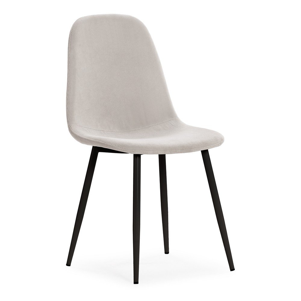 Krémovobiele čalúnené jedálenské stoličky v súprave 4 ks Minka – Marckeric