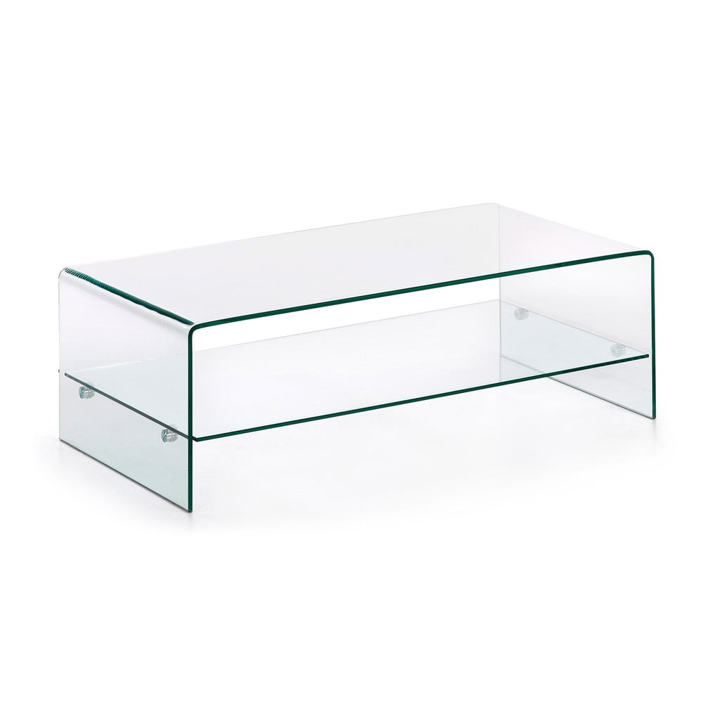 Sklenený konferenčný stolík 55x110 cm Burano – Kave Home