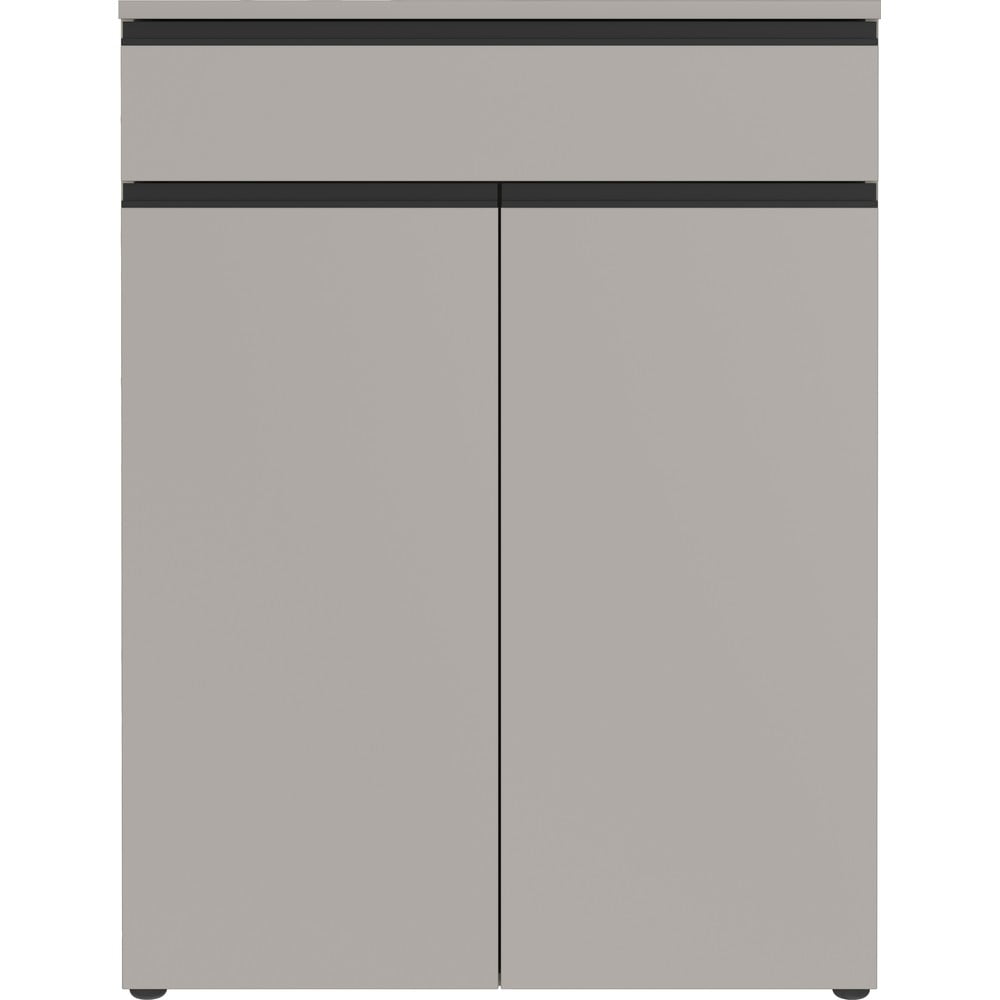 Sivá skrinka na topánky so zásuvkami Bastia – Germania