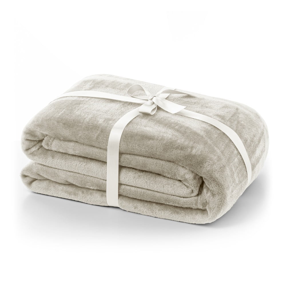 Béžový mikroplyšový pléd 220x240 cm Mic – Restilo