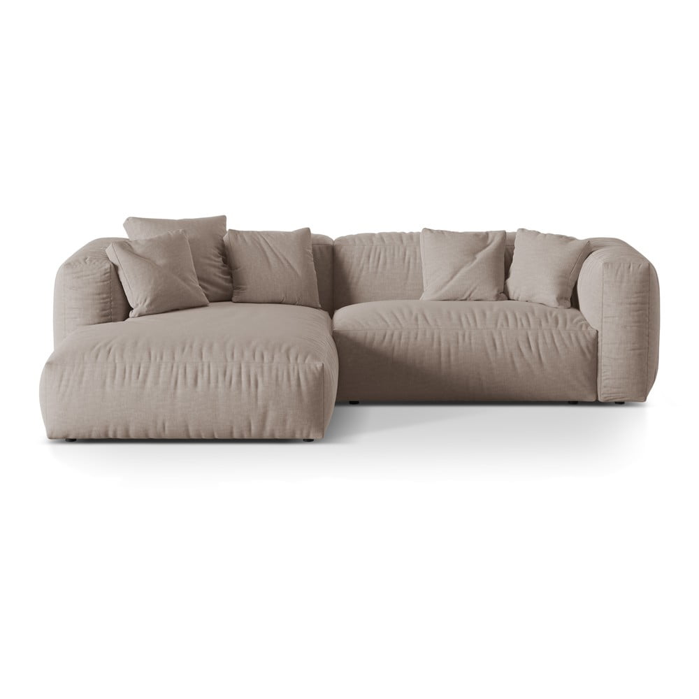 Béžová modulárna rohová pohovka (ľavý roh) Martina – Micadoni Home