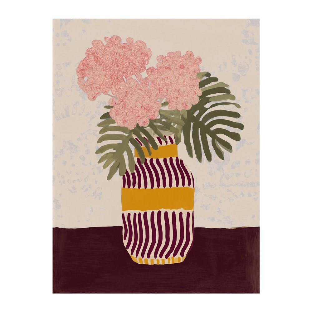 Obraz 60x80 cm Striped Vase – Styler