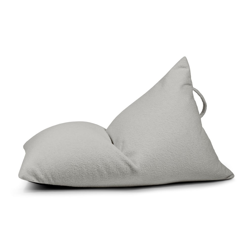 Svetlosivý detský sedací vak z textílie buklé Razzy – SLOWDOWN