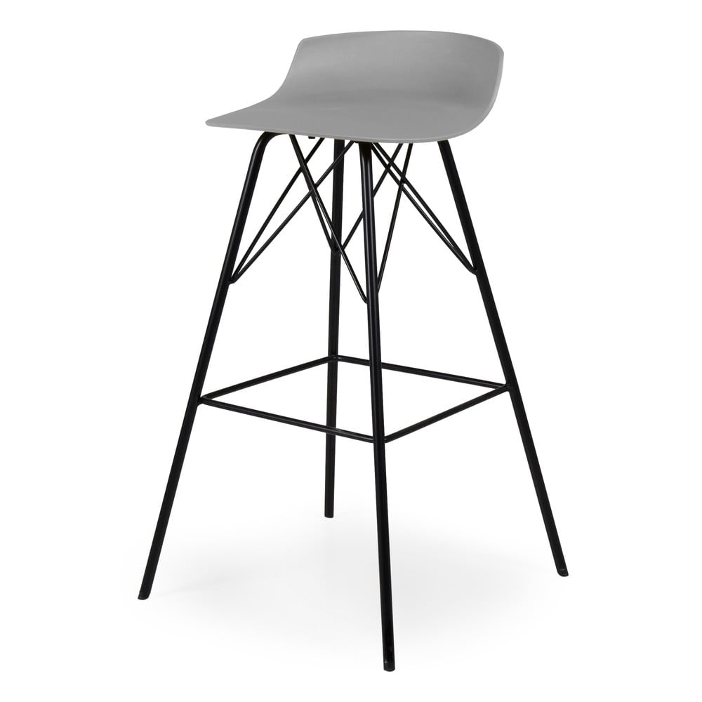 Sivé barové stoličky v súprave 2 ks (výška sedadla 71 cm) Tori – Tenzo