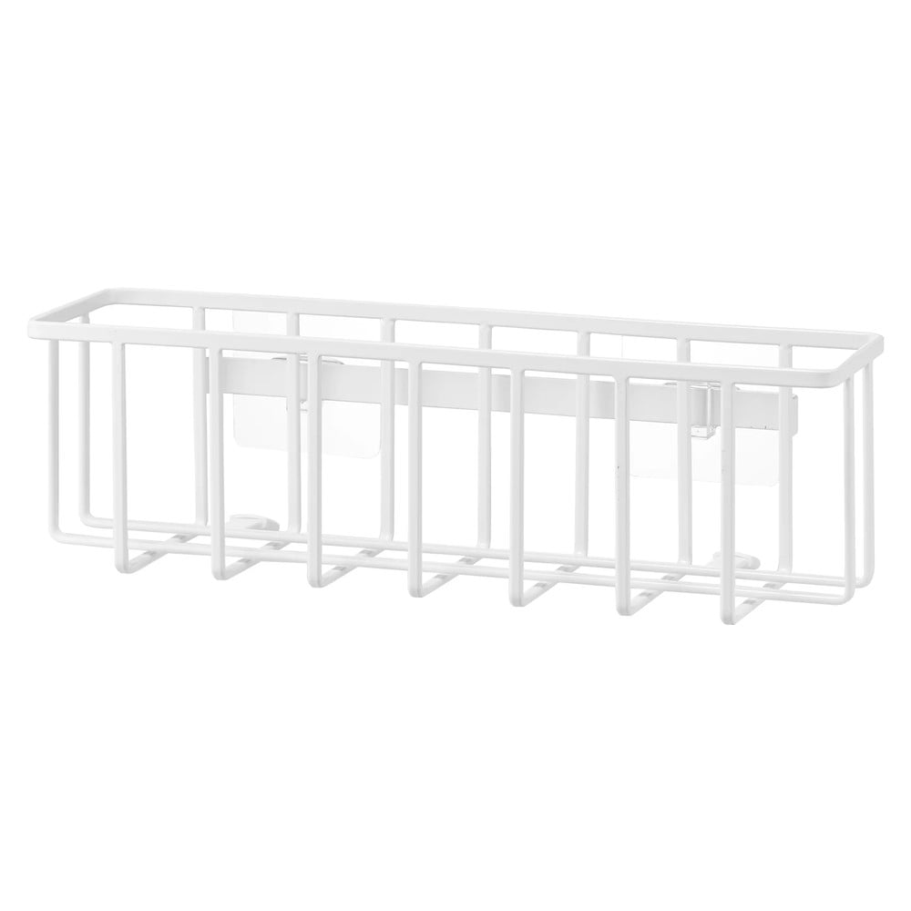 Biely kovový stojan na umývacie prostriedky bez vŕtania Film Hook – YAMAZAKI