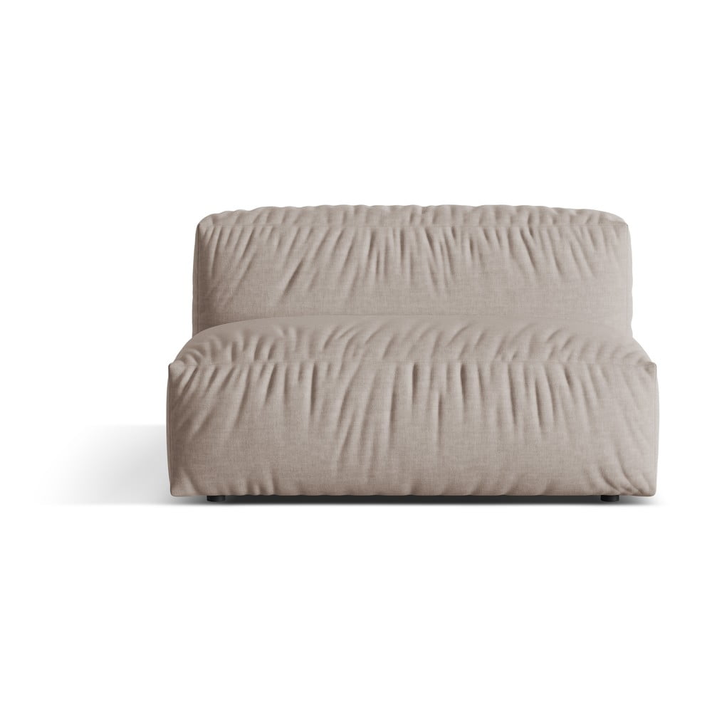 Béžový modul pohovky (stredový diel) Martina – Micadoni Home