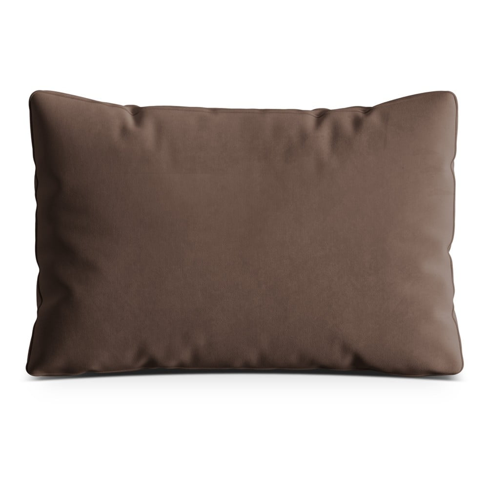 Hnedý zamatový vankúš na gauč Kemi – Cosmopolitan Design