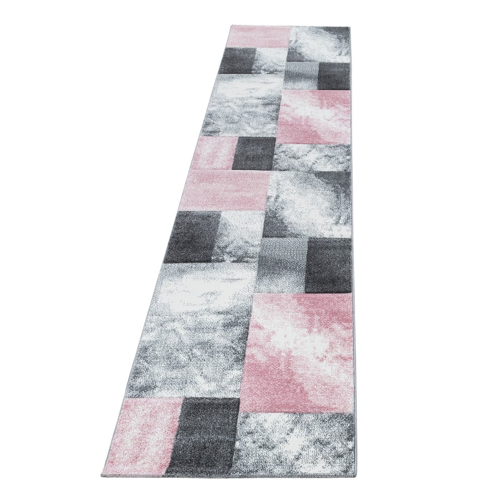 Ružovo-sivý behúň 80x300 cm Hawaii – Ayyildiz Carpets