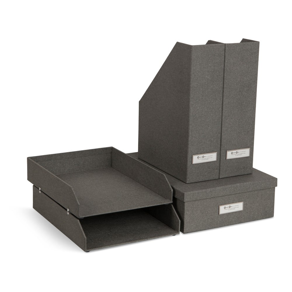 Kartónové organizéry na dokumenty v súprave 5 ks Holger – Bigso Box of Sweden