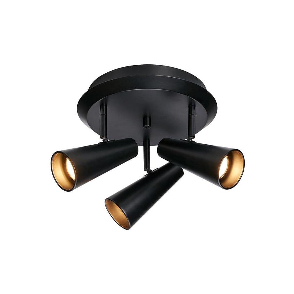 Čierne stropné svietidlo Markslöjd Crest