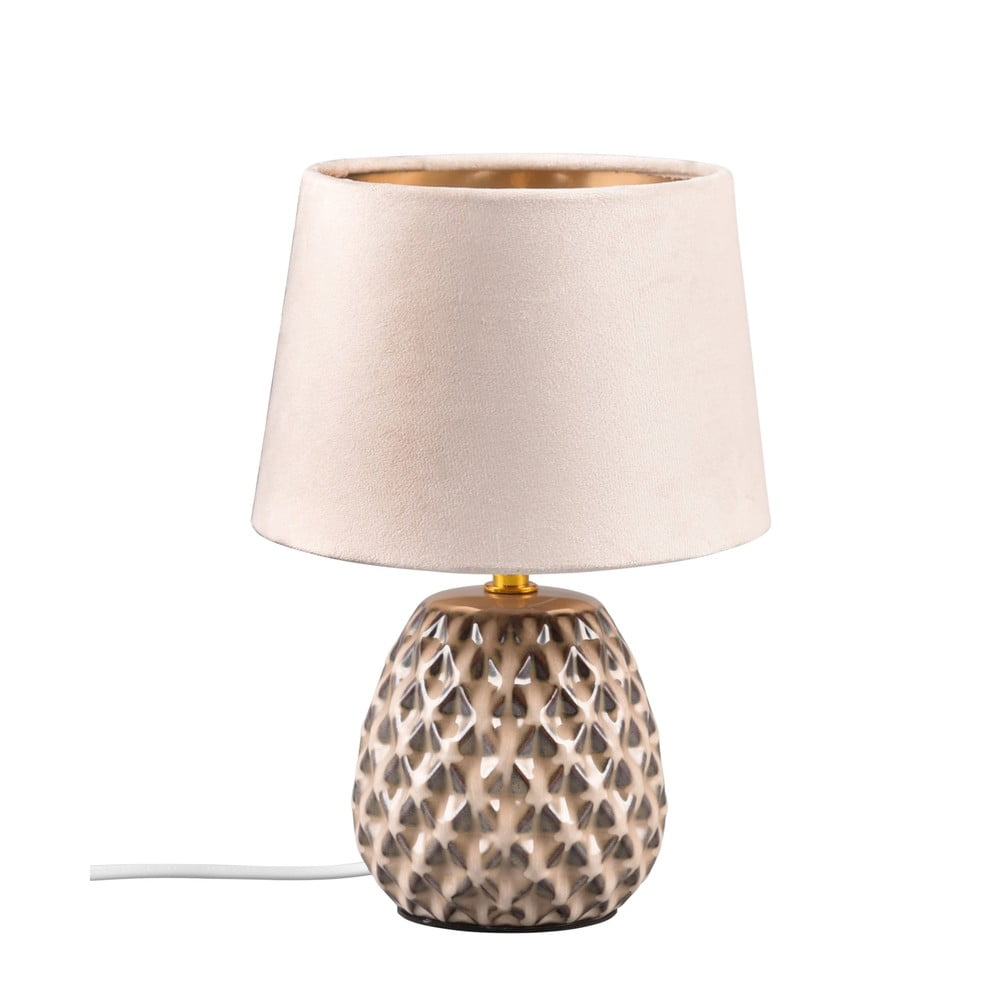 Béžová stolová lampa (výška 27 cm) Ariana - Reality