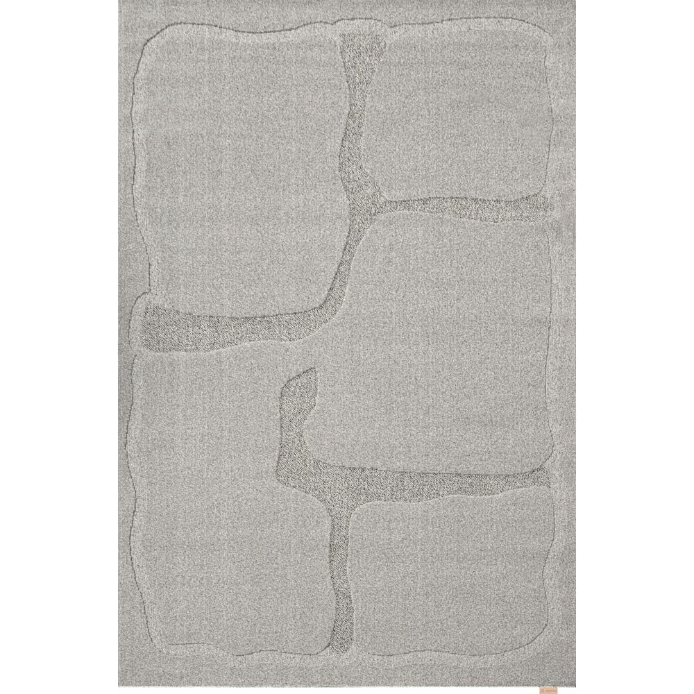 Sivý vlnený koberec 133x190 cm Morphic Organica – Agnella
