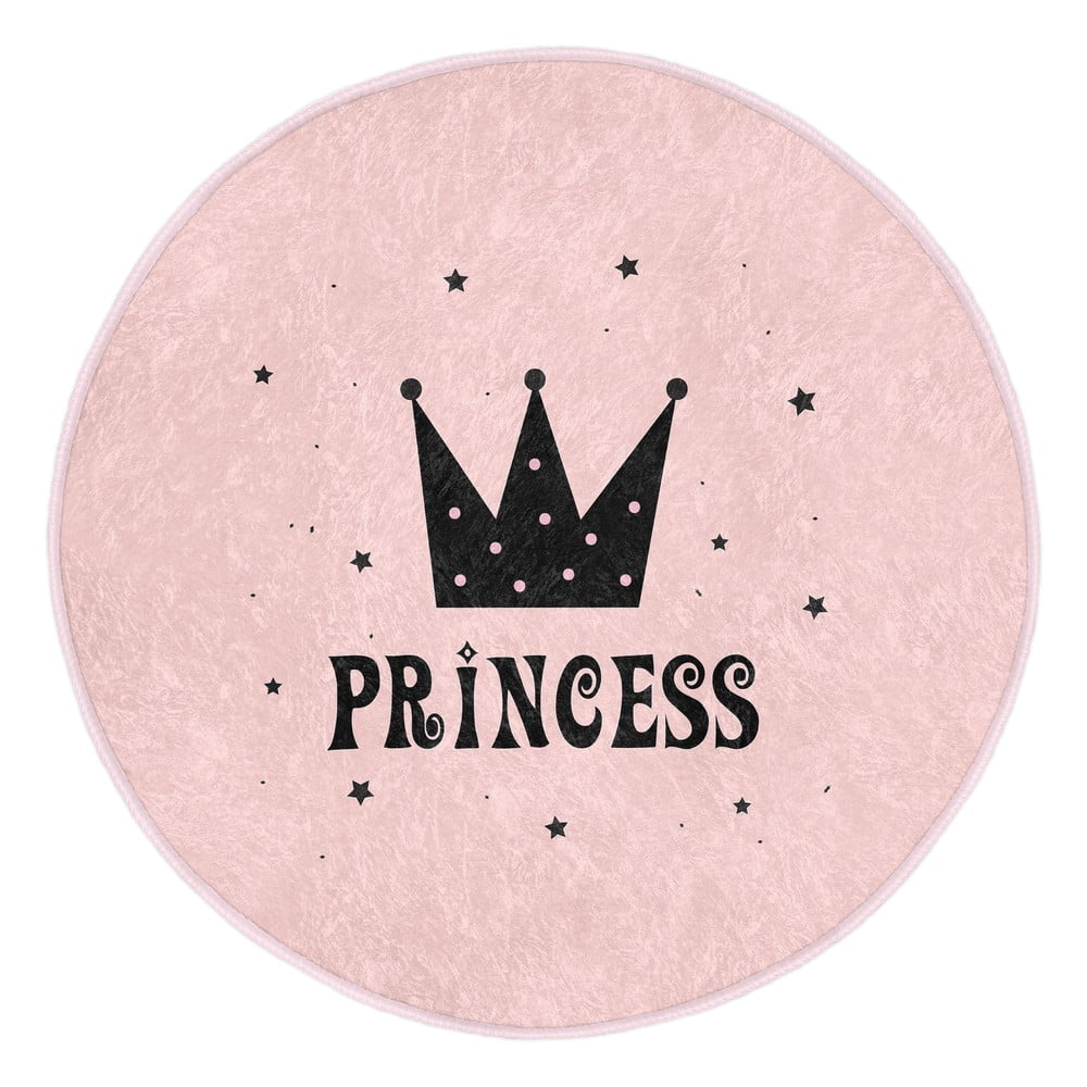 Ružový detský koberec ø 120 cm Comfort – Mila Home