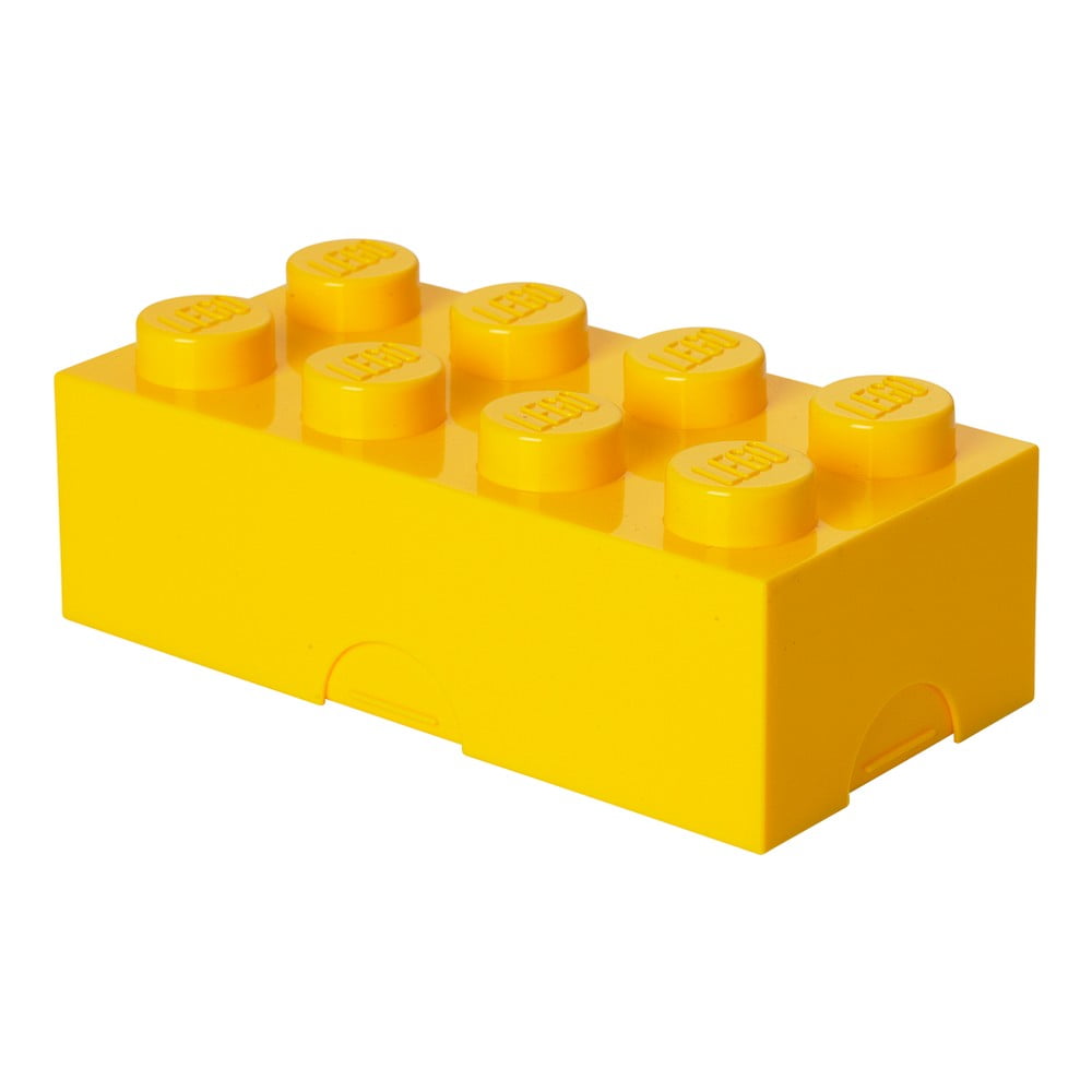 Žltý plastový detský úložný box 20x10x7 cm – LEGO®