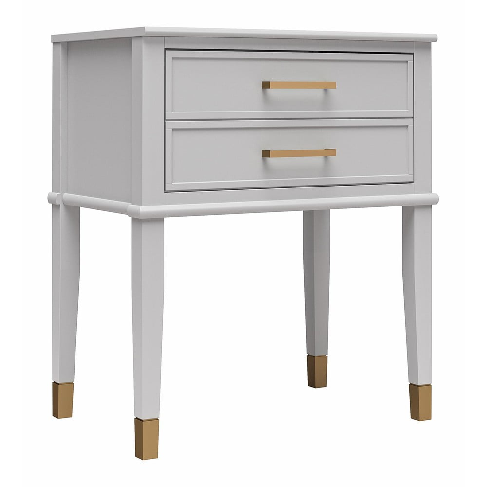 Svetlosivý nočný stolík Westerleigh – CosmoLiving by Cosmopolitan