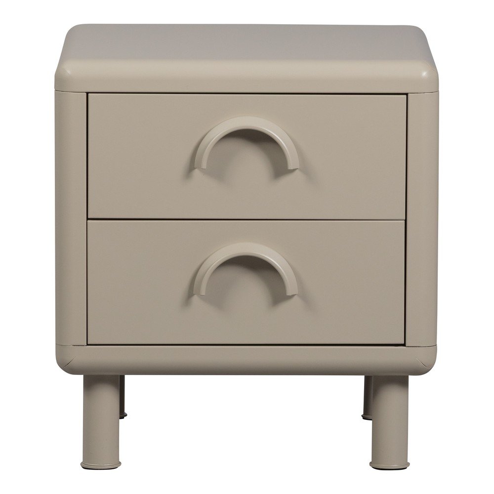 Béžový kovový nočný stolík Rune – WOOOD