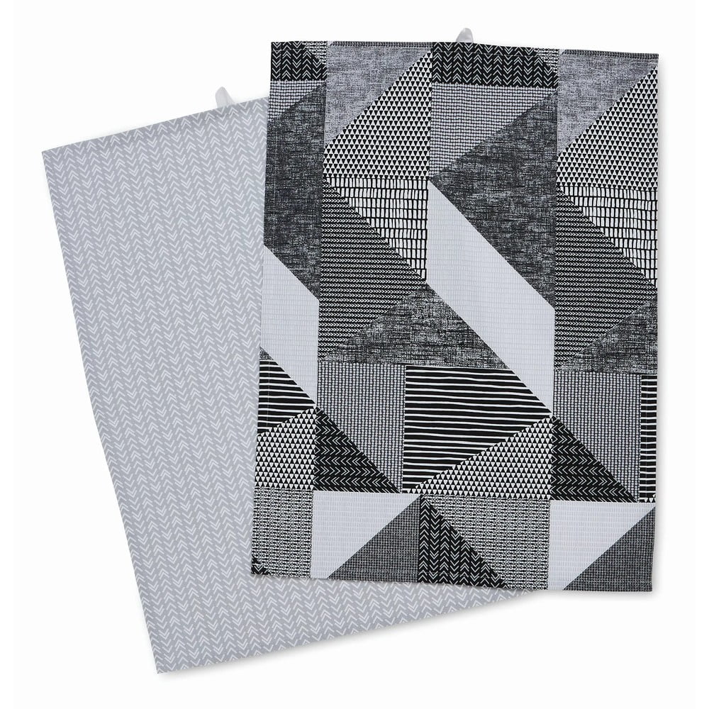 Bavlnené utierky v súprave 2 ks 50x70 cm Larsson Geo – Catherine Lansfield