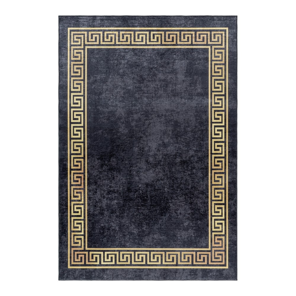 Antracitový prateľný koberec 80x150 cm Fiesta – Ayyildiz Carpets