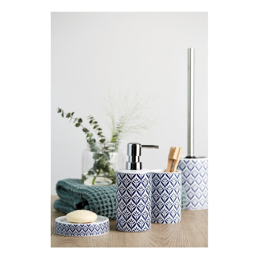 Modrý keramický dávkovač na mydlo Wenko Lorca