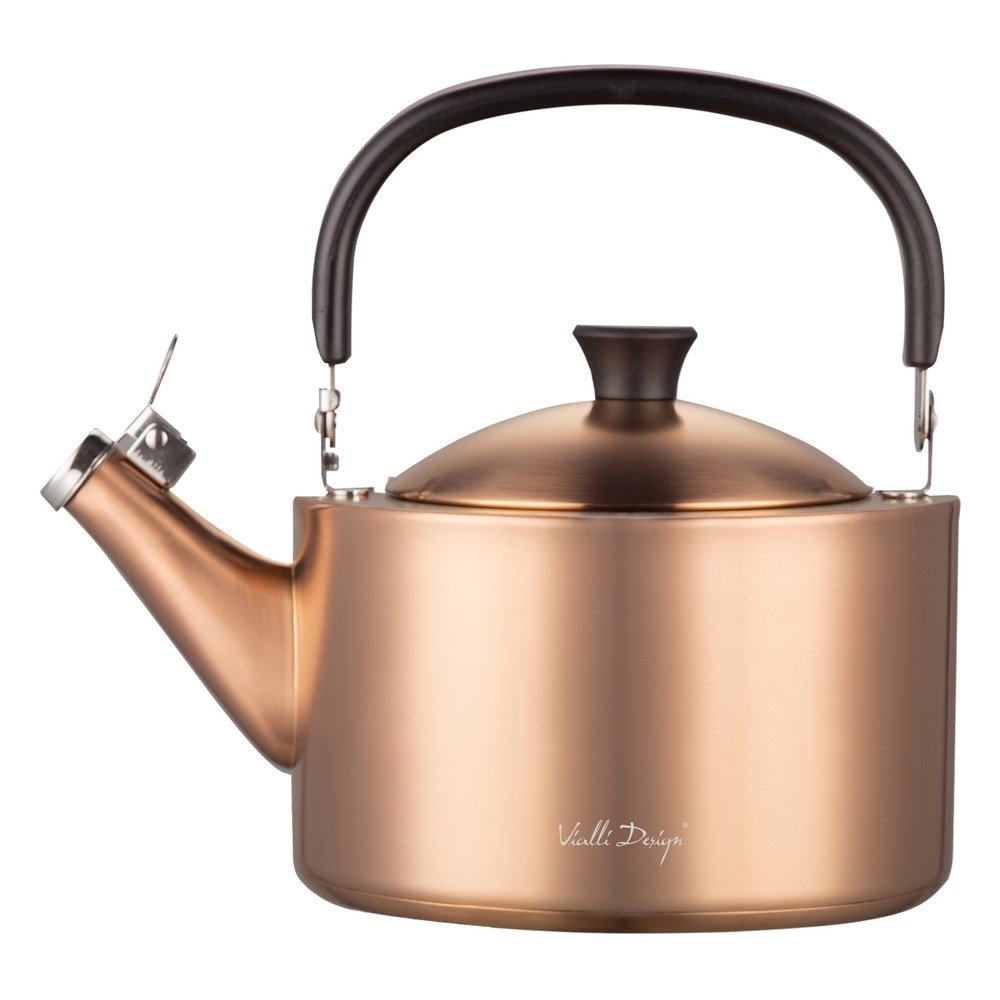 Varná kanvica z nehrdzavejúcej ocele v medenej farbe 1