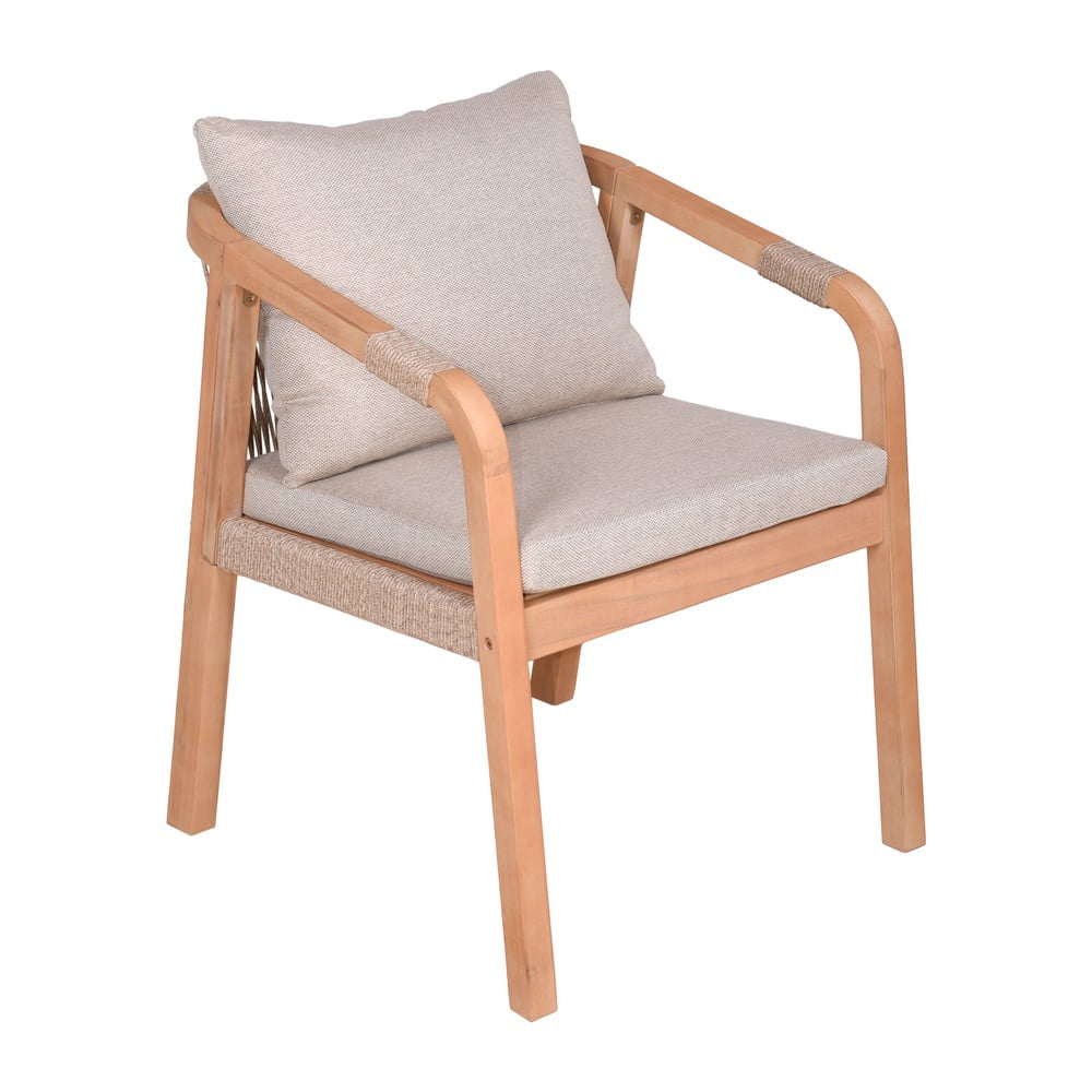 Drevené záhradné stoličky v súprave 2 ks v prírodnej farbe Bogota – Garden Pleasure