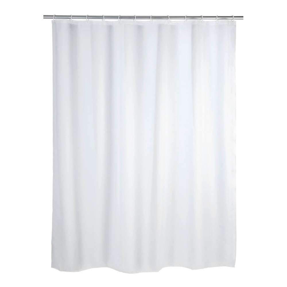 Biely sprchový záves Wenko Simpler