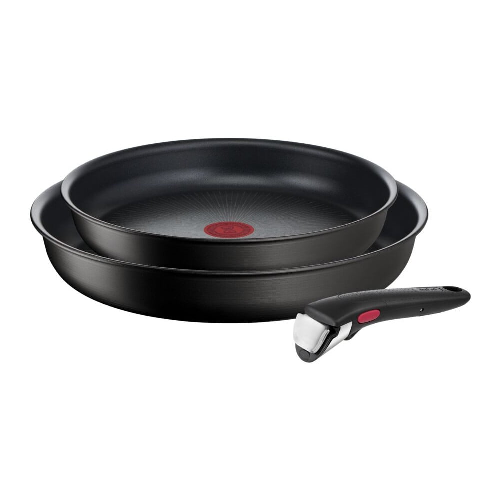 Hliníkové panvice v súprave 2 ks s nepriľnavým povrchom/s odnímateľnou rukoväťou ø 28 cm INGENIO Eco Resis L3979102 – Tefal