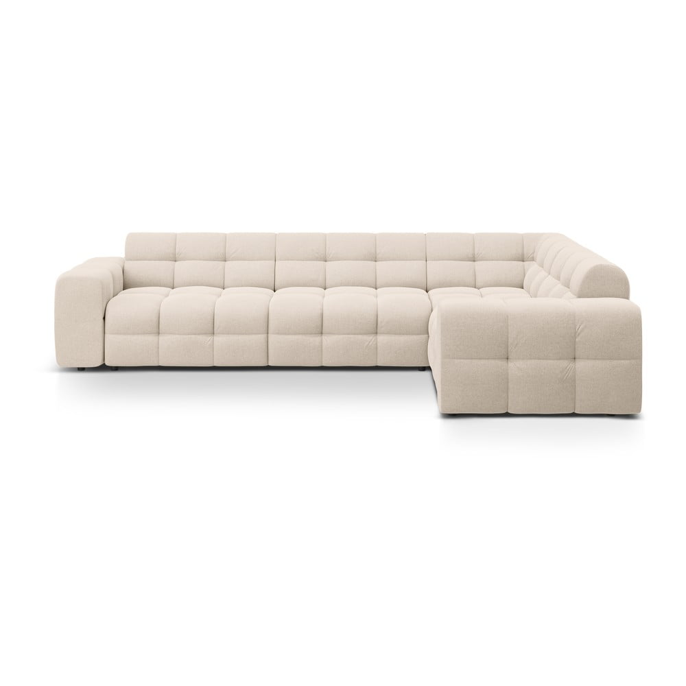 Béžová rohová pohovka (pravý roh/do L) Kendal – Micadoni