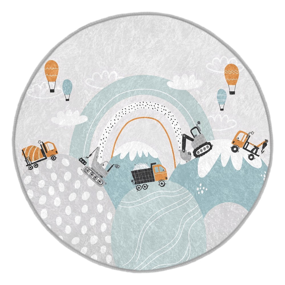Prateľný detský koberec ø150 cm Snowy Hills – Mila Home