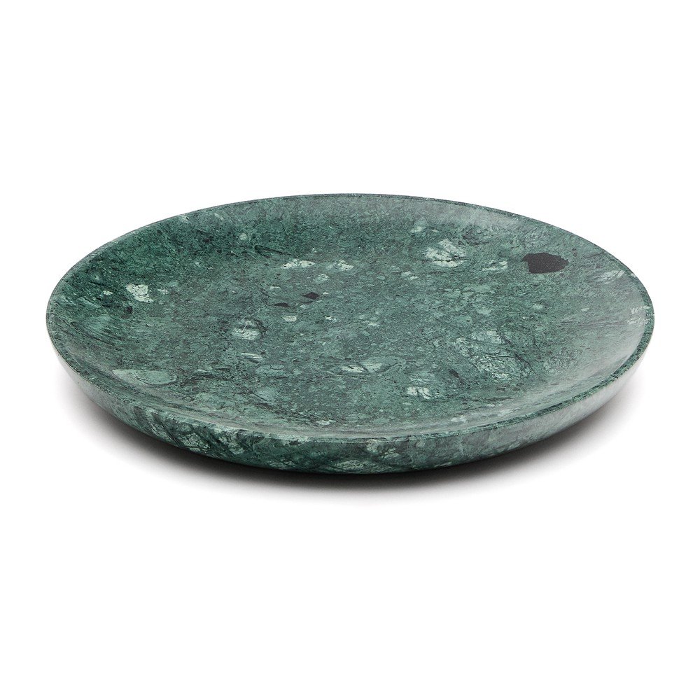 Zelený servírovací mramorový tanier ø 30 cm Ecin – Kave Home