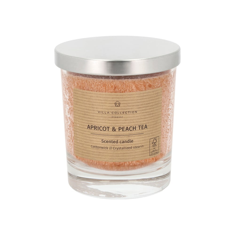 Vonná  sviečka doba horenia 40 h Kras: Apricot & Peach Tea – Villa Collection