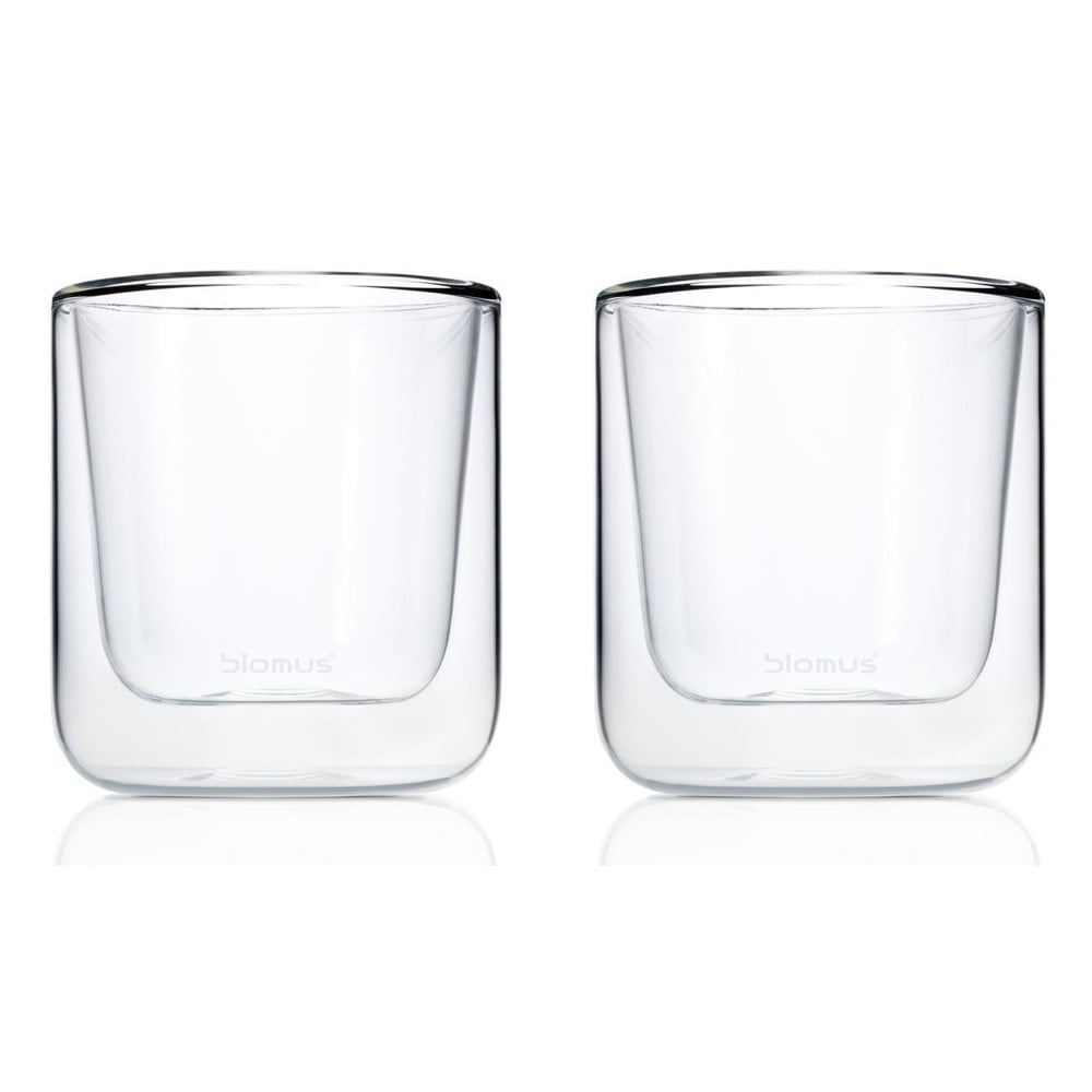 Dvojstenné poháre v súprave 2 ks 200 ml Nero – Blomus