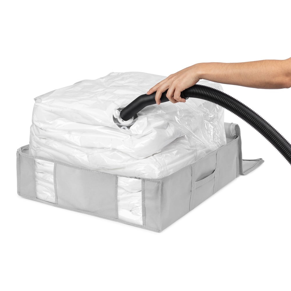 Vákuový/vystužený látkový úložný box na oblečenie 56x56x16