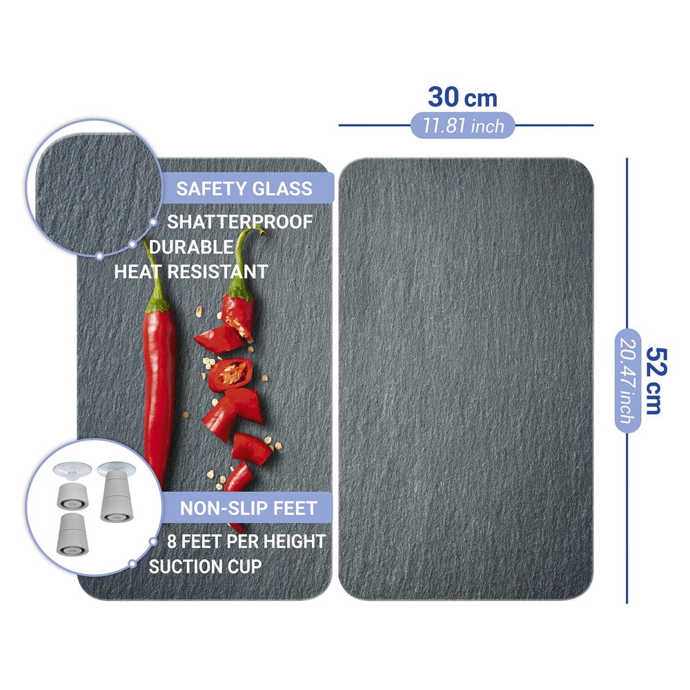 Súprava 2 sklenených krytov na sporák Wenko Cayenne