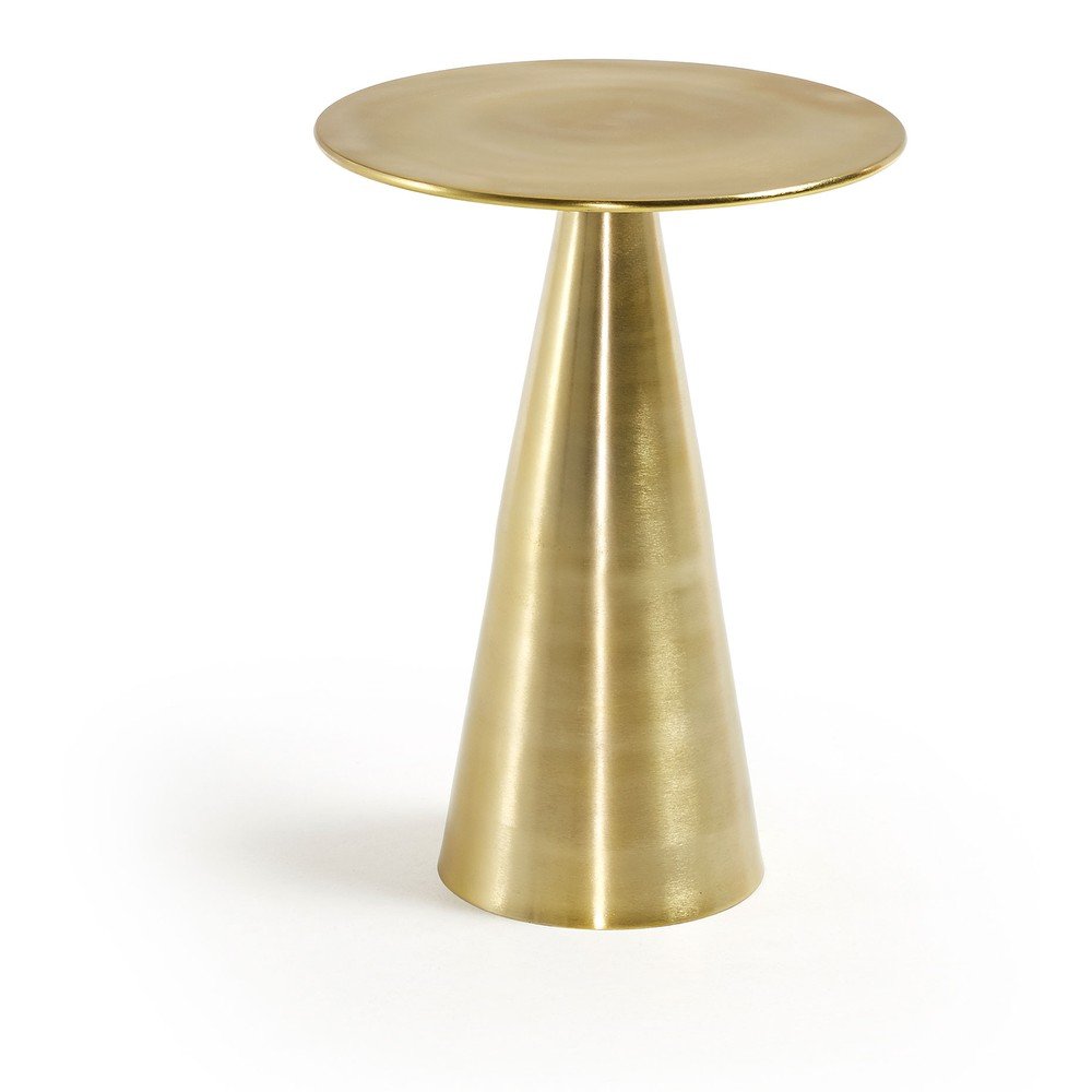 Hliníkový okrúhly odkladací stolík ø 39 cm Rhet – Kave Home