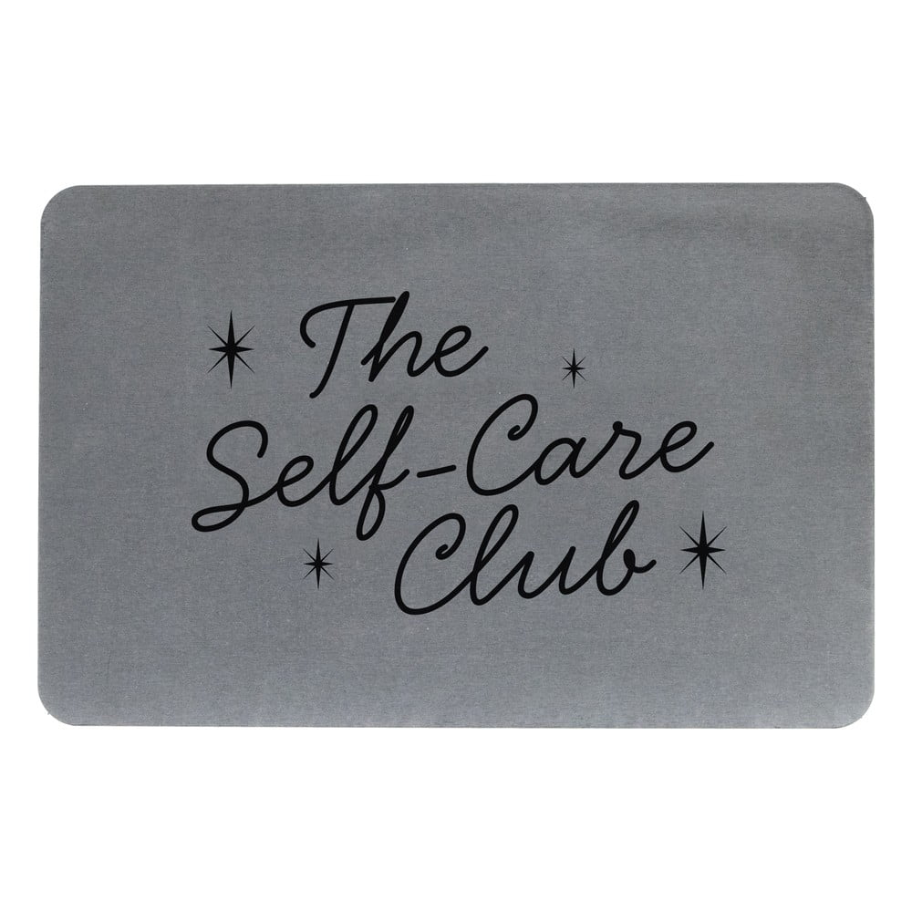 Sivá kúpeľňová predložka z kremeliny 39x60 cm – Artsy Doormats