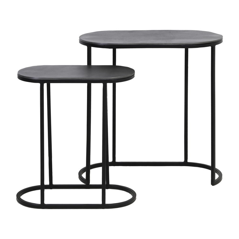 Kovové odkladacie stolíky v súprave 2 ks 26x53 cm Bocov – Light & Living