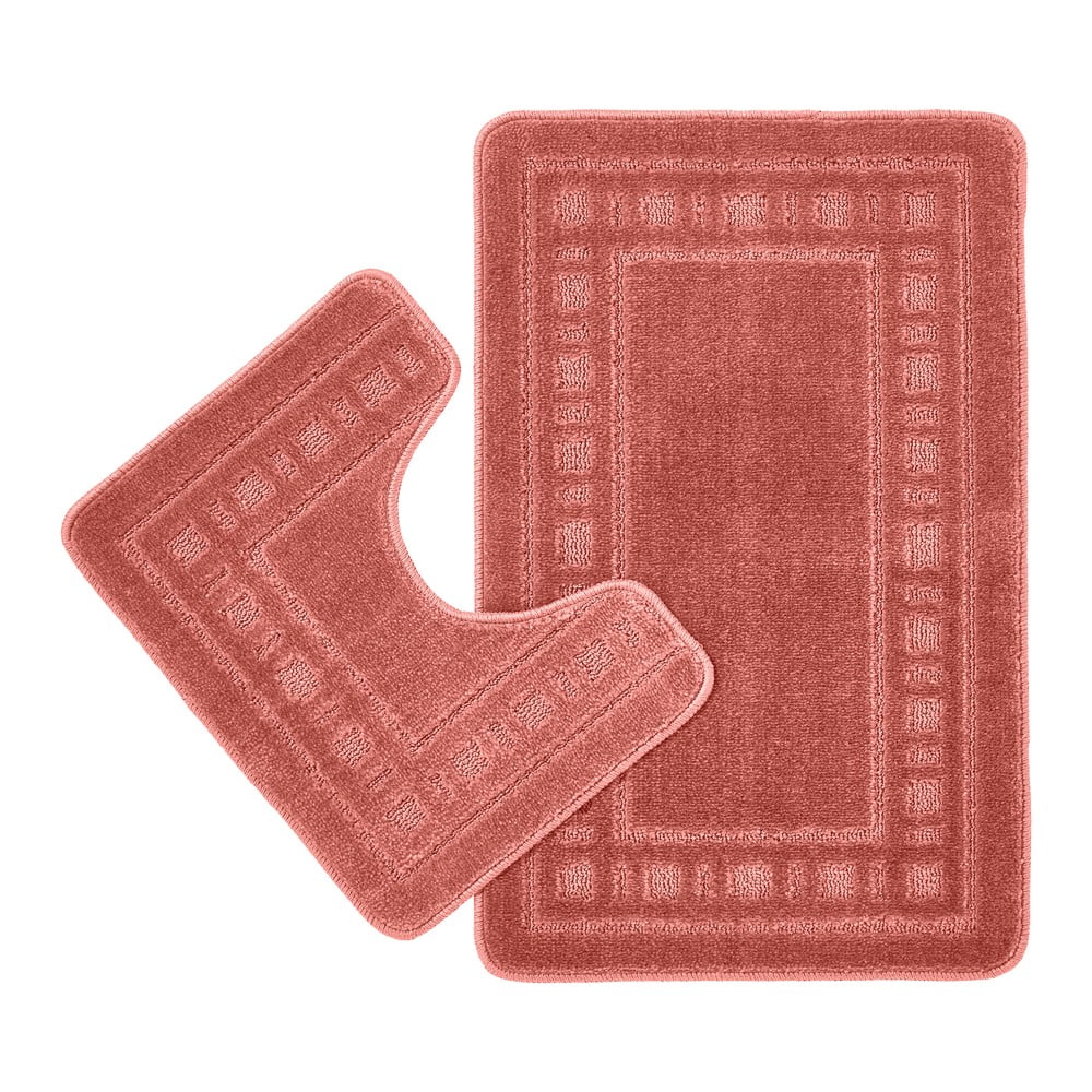 WC kúpeľňové predložky v súprave 2 ks v terakotovej farbe 50x80 cm Armoni – Catherine Lansfield