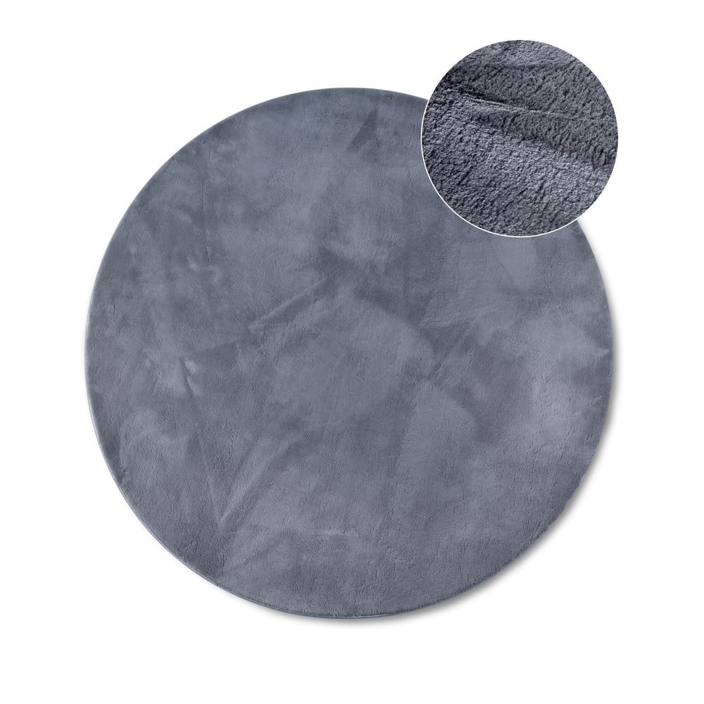 Antracitový okrúhly koberec ø 160 cm Leon – Villeroy&Boch