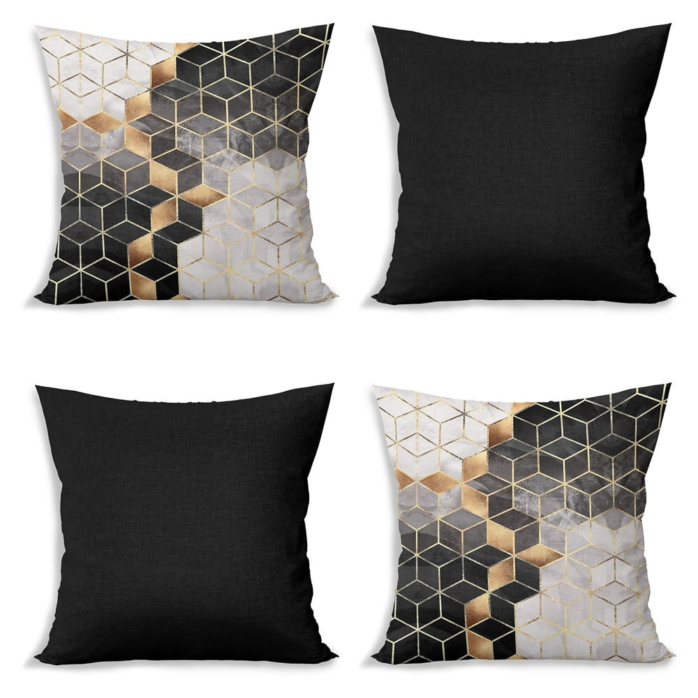 Obliečky na vankúše v súprave 4 ks 43x43 cm Optic - Minimalist Cushion Covers