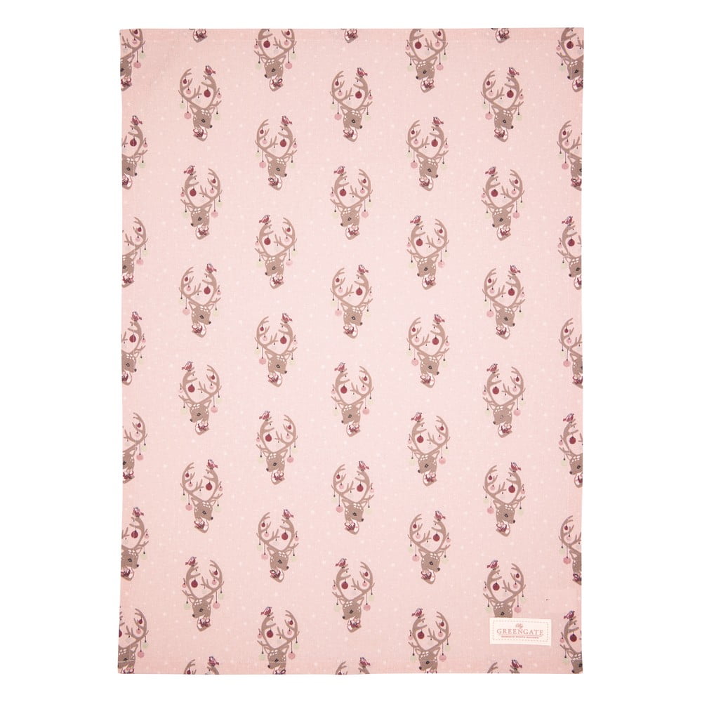 Ružová bavlnená utierka Green Gate Dina Pale