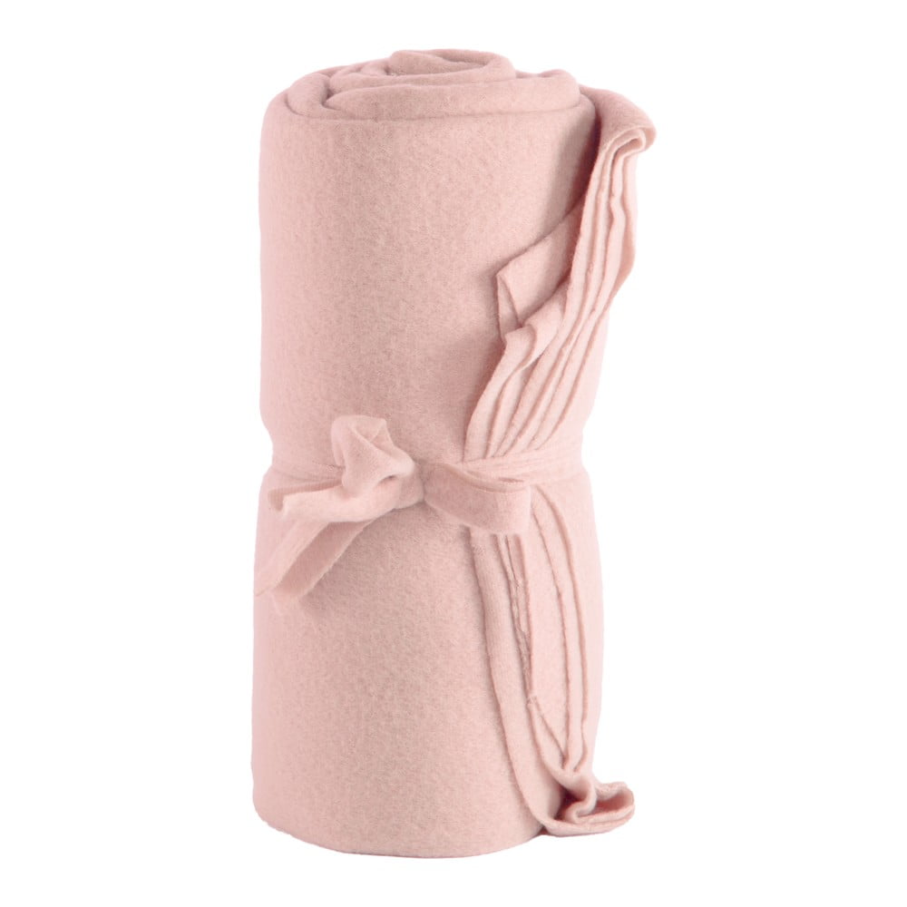 Ružová fleecová deka 130x160 cm Riso – Tiseco Home Studio