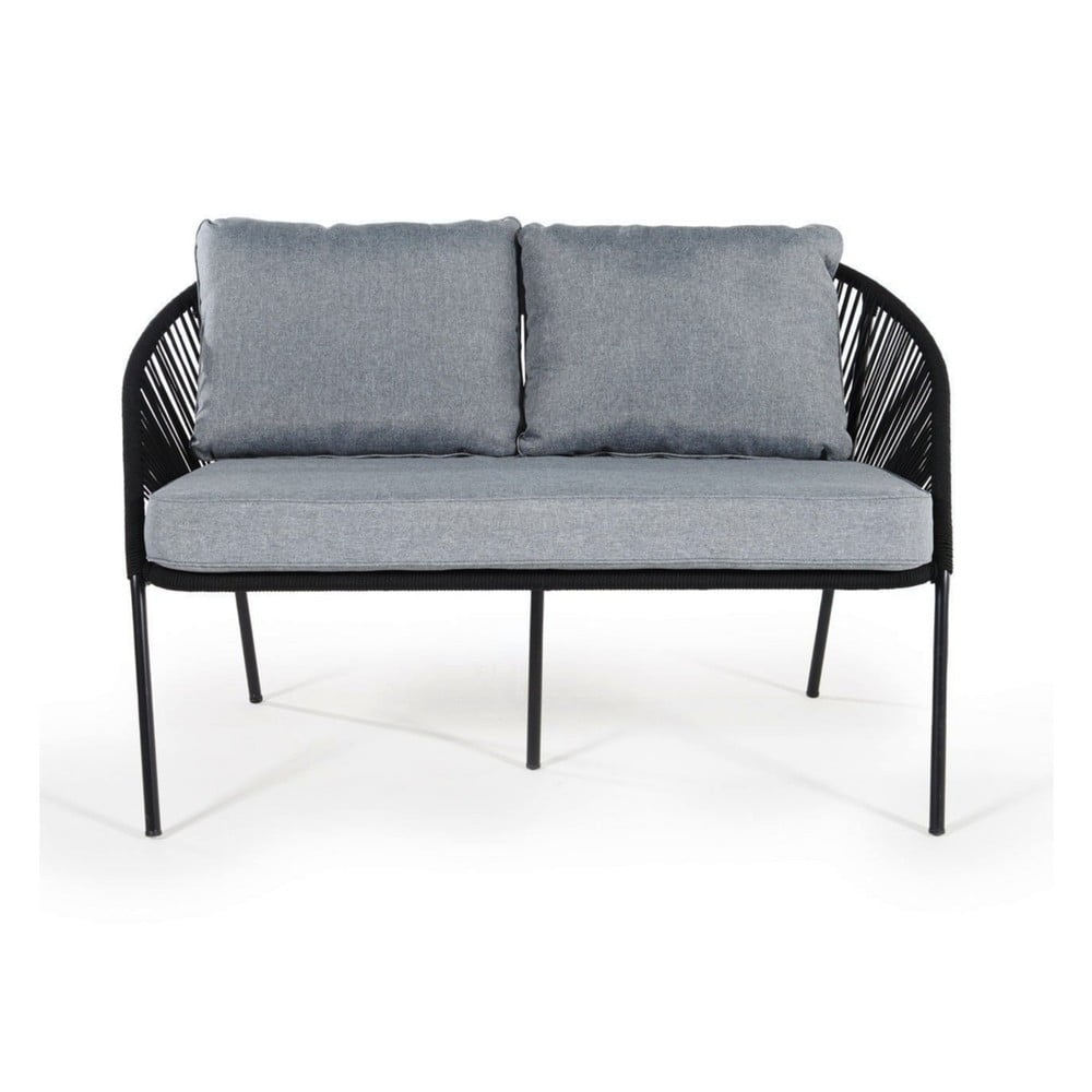 Čierna dvojmiestna záhradná pohovka Bonami Selection North