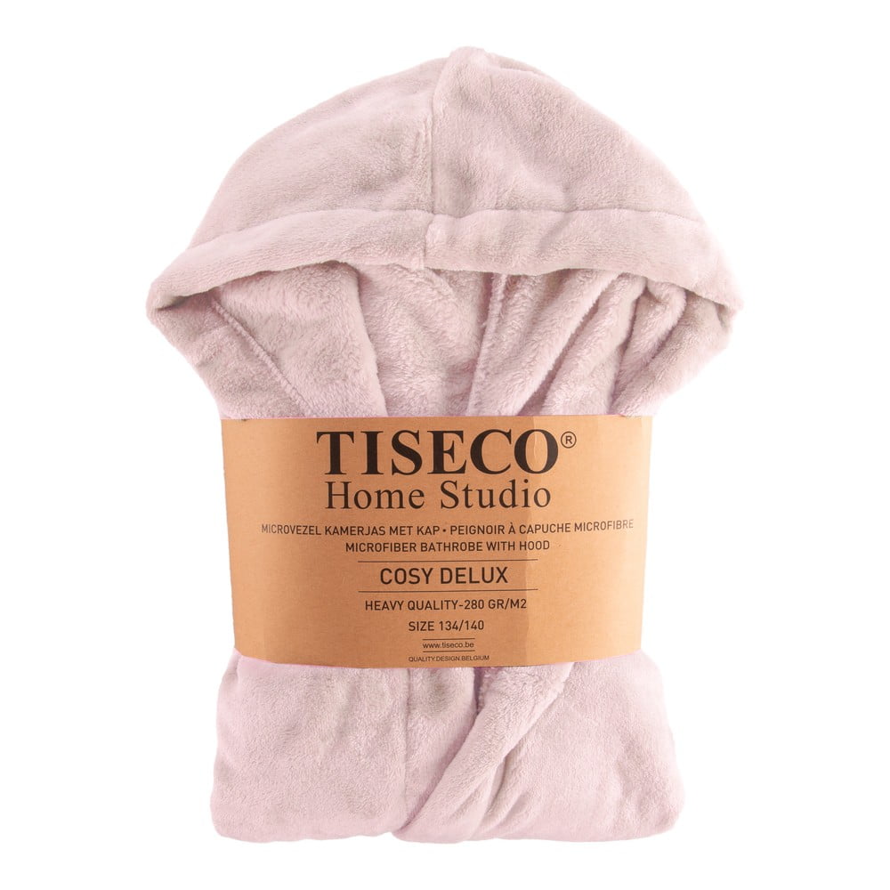 Ružový detský župan z mikroplyšu Delux – Tiseco Home Studio
