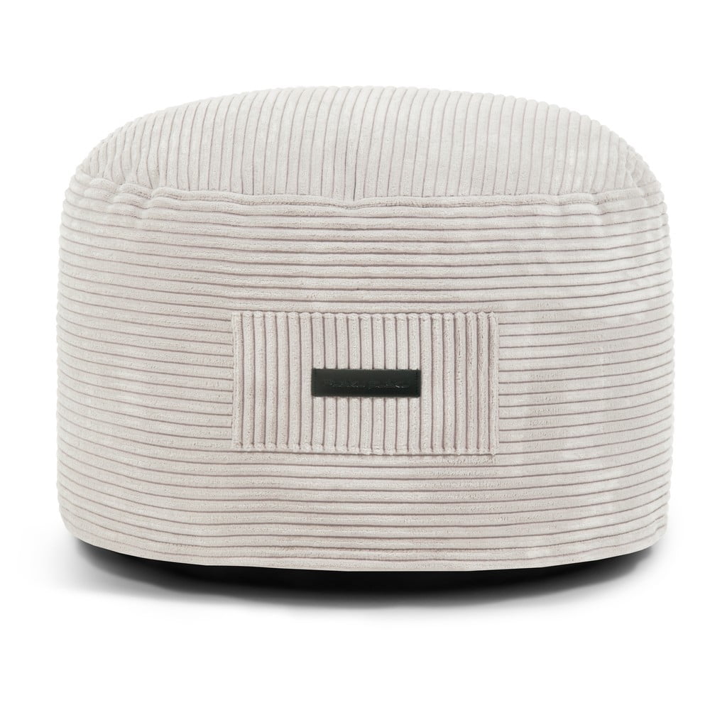 Krémový menčestrový taburet Om 60 – SLOWDOWN